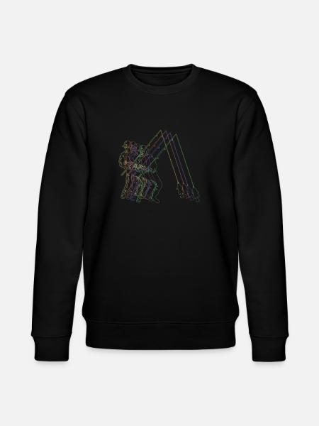 Angler Gift Idea Hobby Fishing - Stanley/Stella CHANGER Unisex Organic Sweatshirt - black