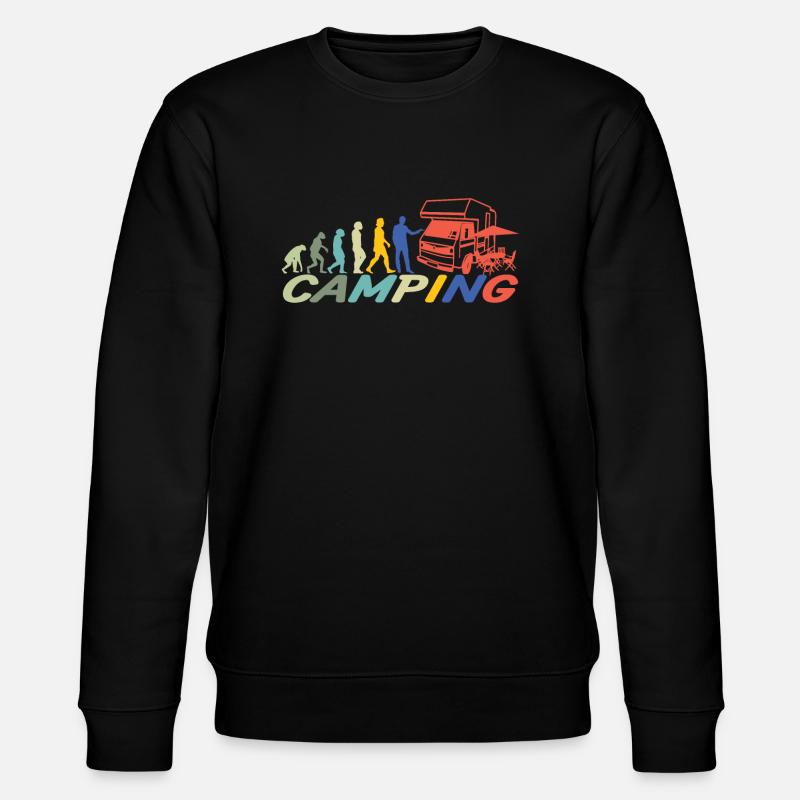 Camper Geschenkidee Camping - Stanley/Stella Unisex Bio-Sweatshirt CHANGER  - Schwarz