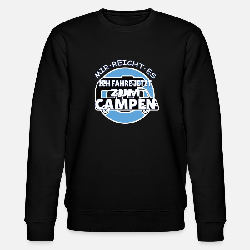 Camper Geschenkidee Camping - Stanley/Stella Unisex Bio-Sweatshirt CHANGER  - Schwarz