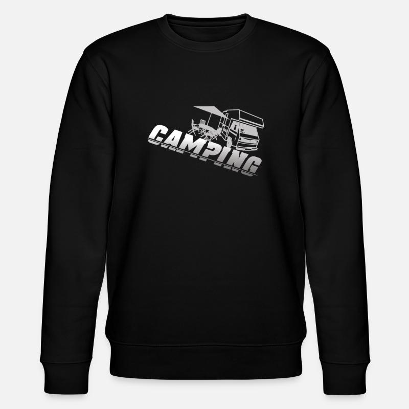 Camper Geschenkidee Camping - Stanley/Stella Unisex Bio-Sweatshirt CHANGER  - Schwarz