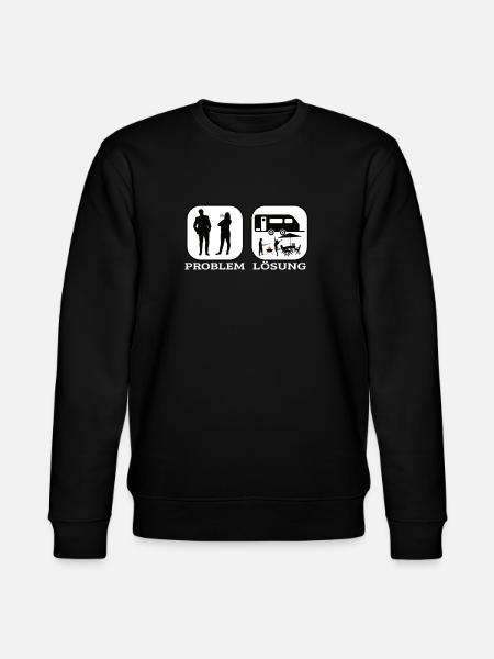 Camper Geschenkidee Camping - Stanley/Stella Unisex Bio-Sweatshirt CHANGER - Schwarz