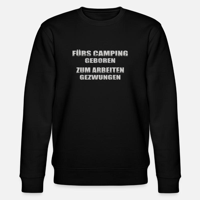 Camper Geschenkidee Camping - Stanley/Stella Unisex Bio-Sweatshirt CHANGER  - Schwarz