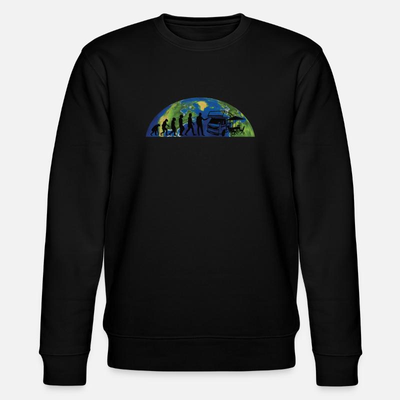 Camper Geschenkidee Camping - Stanley/Stella Unisex Bio-Sweatshirt CHANGER  - Schwarz