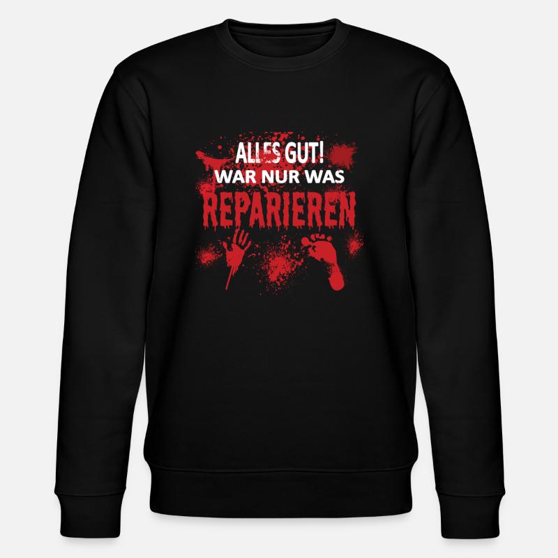 Heimwerker Geschenkidee Handwerker - Stanley/Stella Unisex Bio-Sweatshirt CHANGER  - Schwarz
