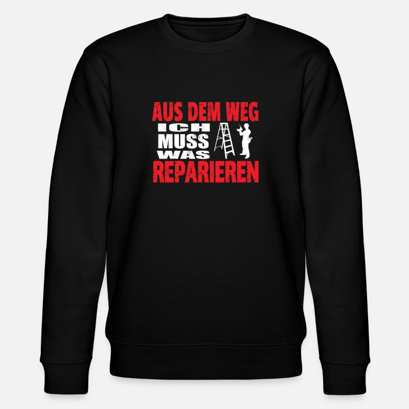 Heimwerker Geschenkidee Handwerker - Stanley/Stella Unisex Bio-Sweatshirt CHANGER  - Schwarz