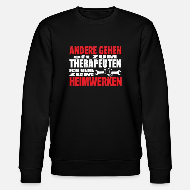 Heimwerker Geschenkidee Handwerker - Stanley/Stella Unisex Bio-Sweatshirt CHANGER  - Schwarz