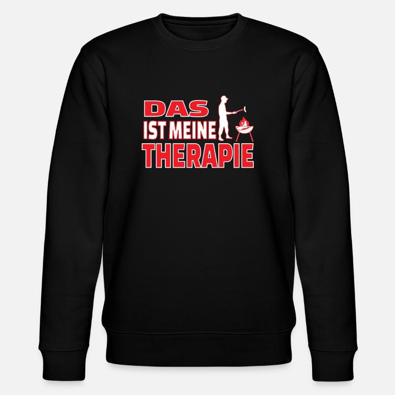 Grillen und Camper Geschenkidee - Stanley/Stella Unisex Bio-Sweatshirt CHANGER  - Schwarz