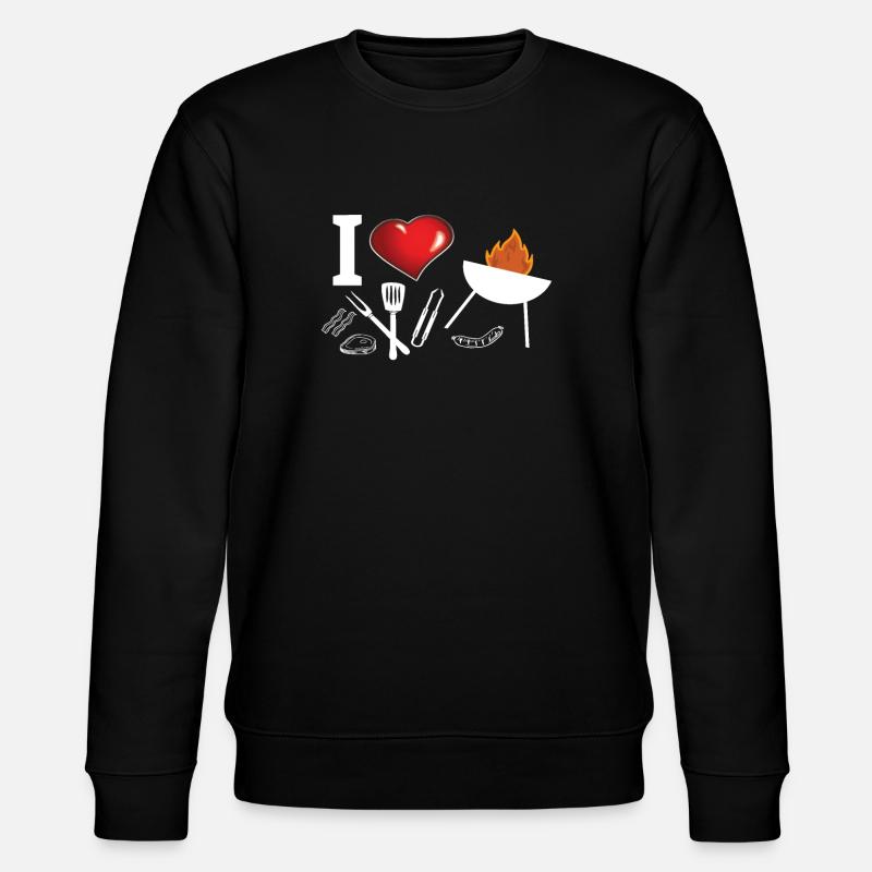 Barbecuing and Camper Gift Idea - Stanley/Stella CHANGER Unisex Organic Sweatshirt - black