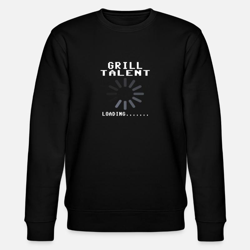 Grillen und Camper Geschenkidee - Stanley/Stella Unisex Bio-Sweatshirt CHANGER  - Schwarz