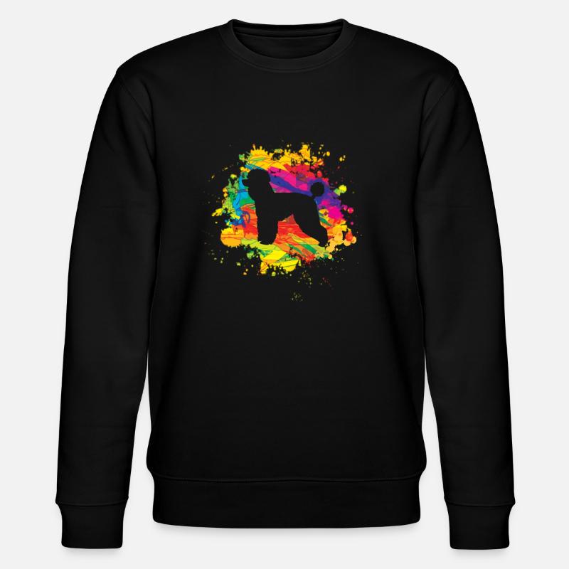 Hundezubehör Pudel Hundebesitzer - Stanley/Stella Unisex Bio-Sweatshirt CHANGER  - Schwarz