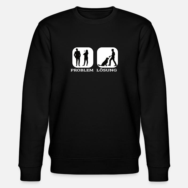 Hund Golden Retriever Hundebesitzer - Stanley/Stella Unisex Bio-Sweatshirt CHANGER  - Schwarz