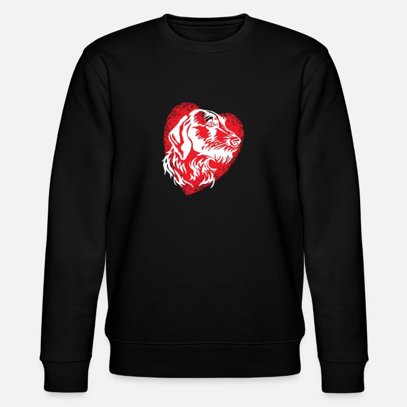 Hunde Deutsch Drahthaar Hundebesitzer - Stanley/Stella Unisex Bio-Sweatshirt CHANGER  - Schwarz