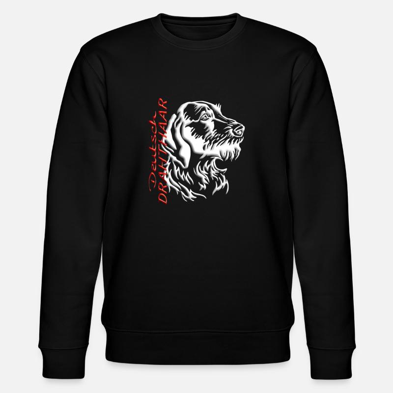 Hunde Deutsch Drahthaar Hundebesitzer - Stanley/Stella Unisex Bio-Sweatshirt CHANGER  - Schwarz