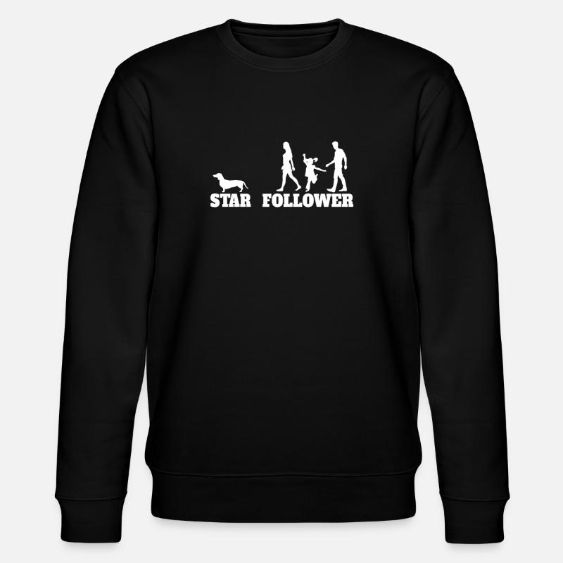 Hund Dackel Hundebesitzer Geschenkidee - Stanley/Stella Unisex Bio-Sweatshirt CHANGER - Schwarz