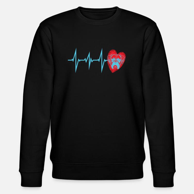 Hund Boxer Hundebesitzer Geschenkidee - Stanley/Stella Unisex Bio-Sweatshirt CHANGER  - Schwarz