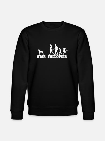 Hund Boxer Hundebesitzer Geschenkidee - Stanley/Stella Unisex Bio-Sweatshirt CHANGER - Schwarz