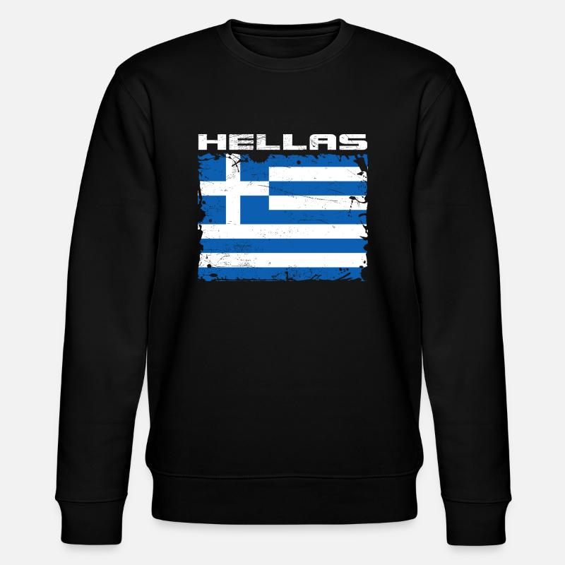 Grèce Drapeau Hellas - Sweat bio CHANGER Stanley/Stella Unisexe - noir