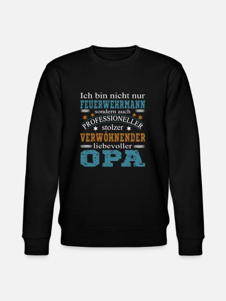 Feuerwehr Opa - Stanley/Stella Unisex Bio-Sweatshirt CHANGER - Schwarz