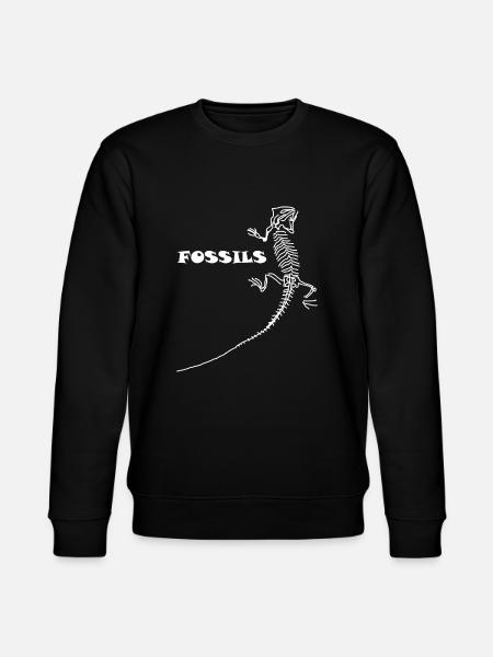 Dinosaurs, fossils, paleontologist, - Stanley/Stella CHANGER Unisex Organic Sweatshirt - black