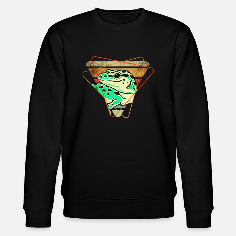 Gecko - Stanley/Stella Unisex Bio-Sweatshirt CHANGER  - Schwarz