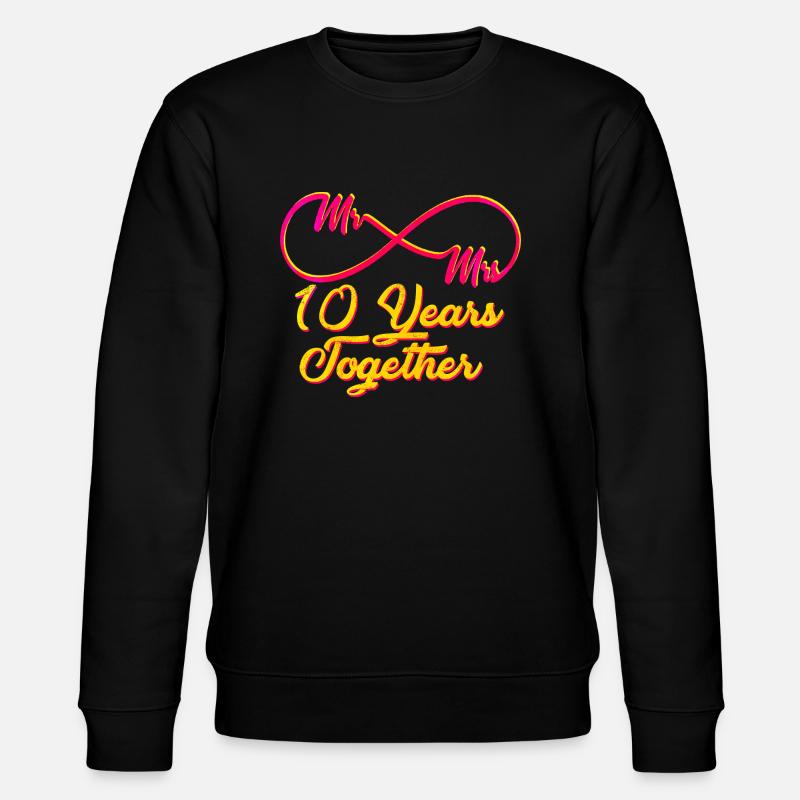 10e anniversaire de mariage - Sweat bio CHANGER Stanley/Stella Unisexe - noir