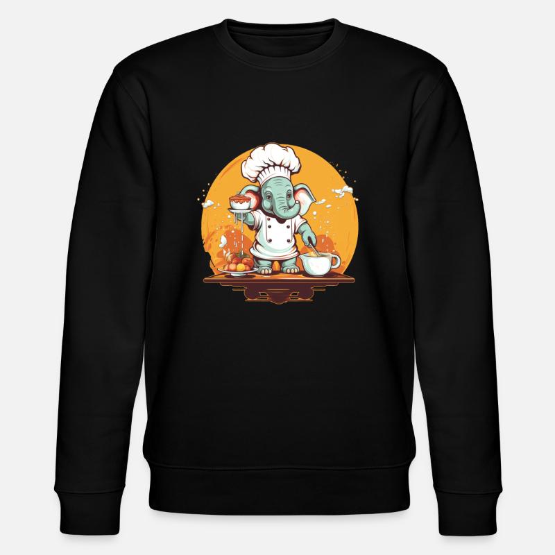 Boiling elephant - Stanley/Stella CHANGER Unisex Organic Sweatshirt - black