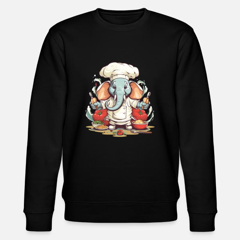 Cuisinier d’éléphant - Sweat bio CHANGER Stanley/Stella Unisexe - noir