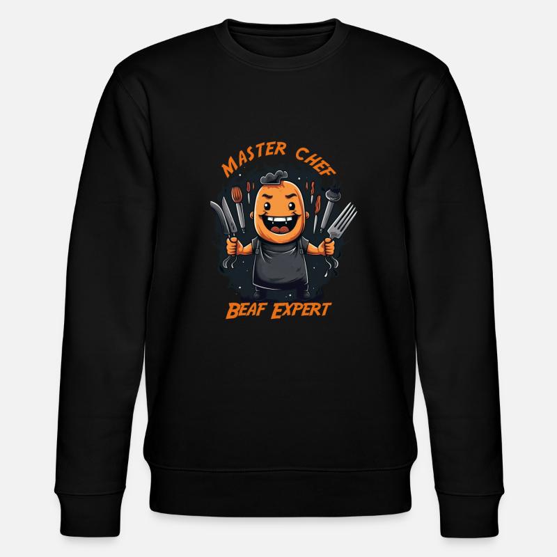 Chef Fleischmeister au travail - Sweat bio CHANGER Stanley/Stella Unisexe - noir