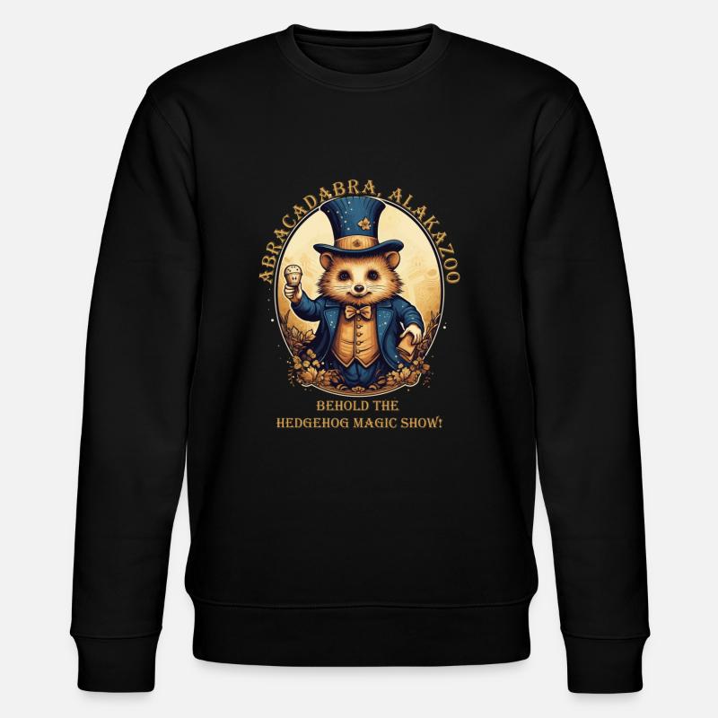 Magical Hamster Wizard Magic - Stanley/Stella CHANGER Unisex Organic Sweatshirt - black