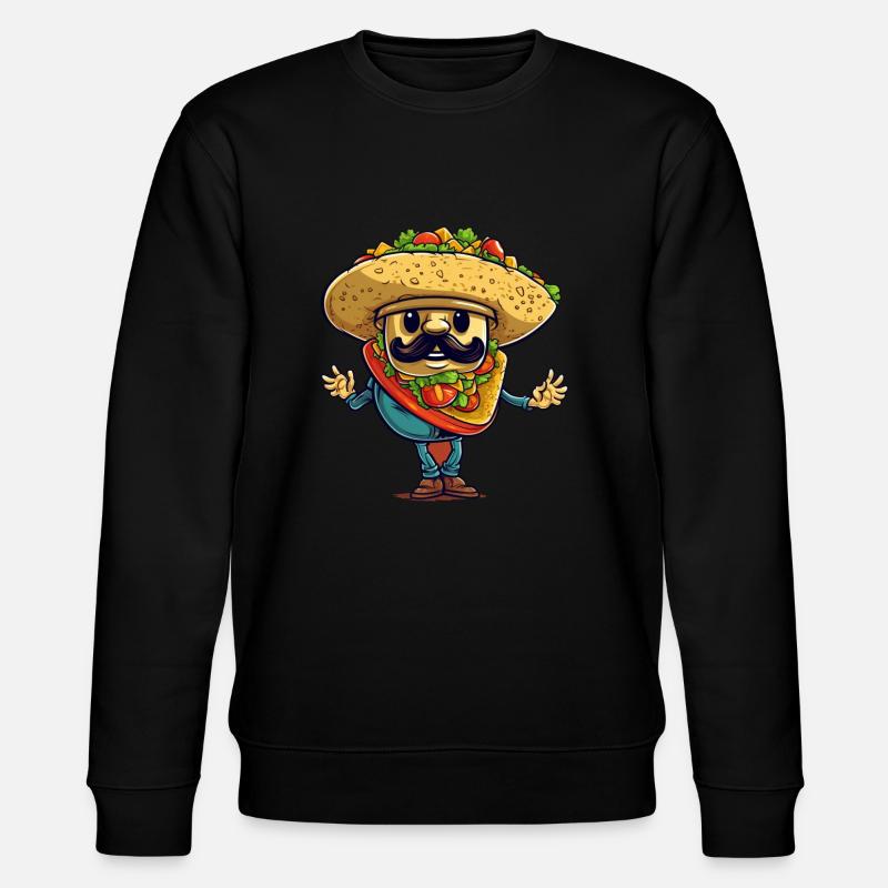 Taco Mann - Stanley/Stella Unisex Bio-Sweatshirt CHANGER - Schwarz