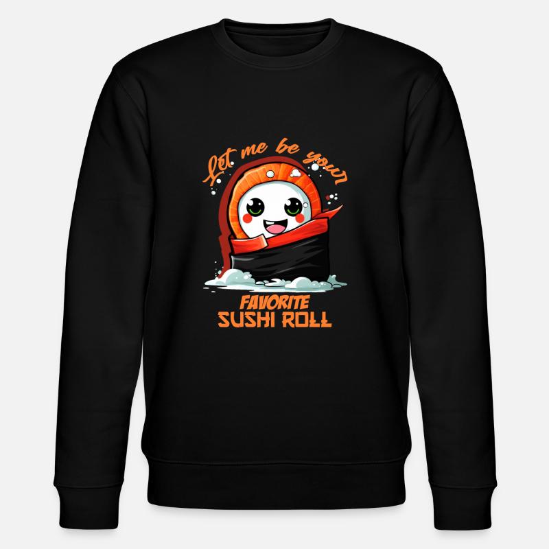 Rouleau de sushi préféré - Sweat bio CHANGER Stanley/Stella Unisexe - noir