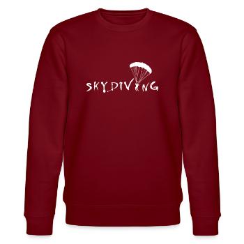 SKYDIVING Parachutisme Parachutisme - Sweat bio CHANGER Stanley/Stella Unisexe - bordeaux - Devant - Nik (191cm) & Marisol (170cm)