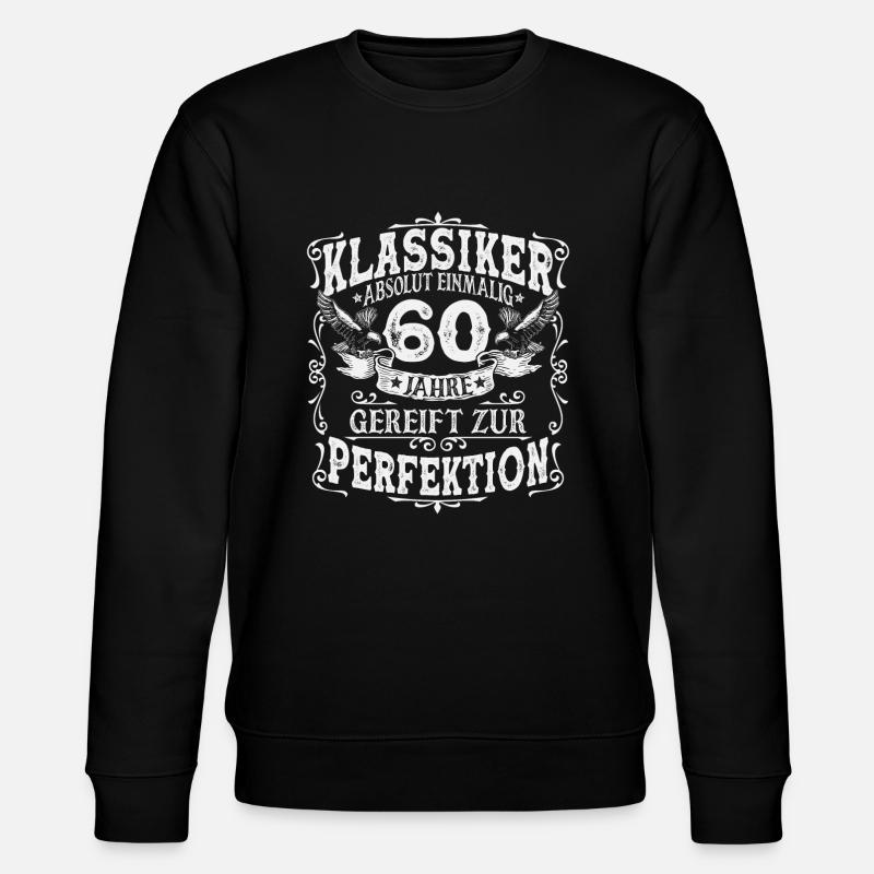 60. Geburtstag 60 Jahre Geschenk - Stanley/Stella Unisex Bio-Sweatshirt CHANGER  - Schwarz
