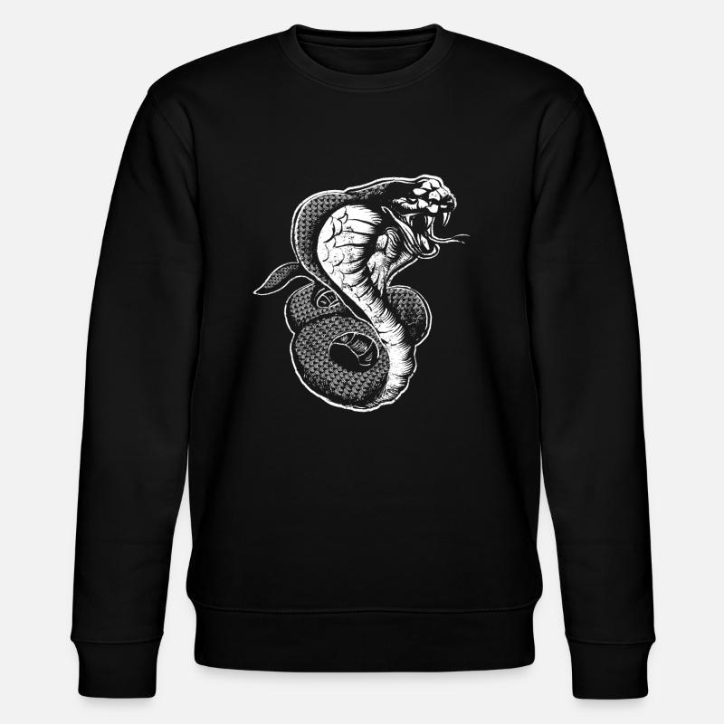 Kobra - Stanley/Stella Unisex Bio-Sweatshirt CHANGER  - Schwarz