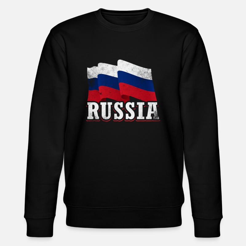 Drapeau de la Russie - Sweat bio CHANGER Stanley/Stella Unisexe - noir