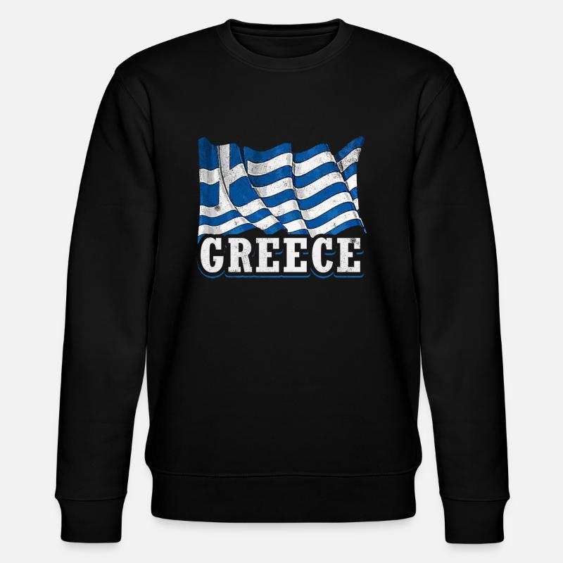 Drapeau grec - Sweat bio CHANGER Stanley/Stella Unisexe - noir