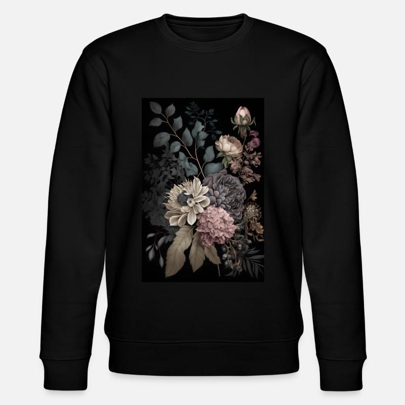 Peinture de fleurs 3 - Sweat bio CHANGER Stanley/Stella Unisexe - noir