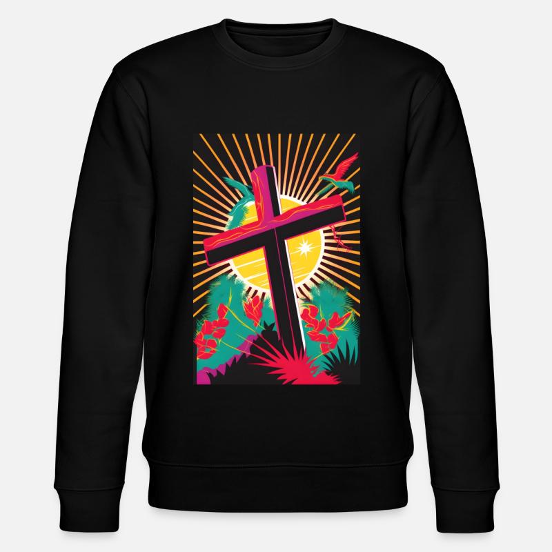 Christianisme Pâques Christ Don - Sweat bio CHANGER Stanley/Stella Unisexe - noir