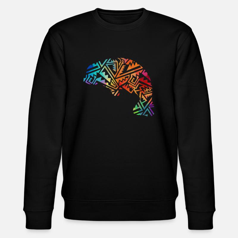 Seekuh - Manatee - Stanley/Stella Unisex Bio-Sweatshirt CHANGER  - Schwarz