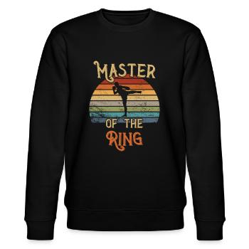 Master of the Ring / Kickboxen - Stanley/Stella Unisex Bio-Sweatshirt CHANGER  - Schwarz - Vorne - Nik (191cm) & Marisol (170cm)