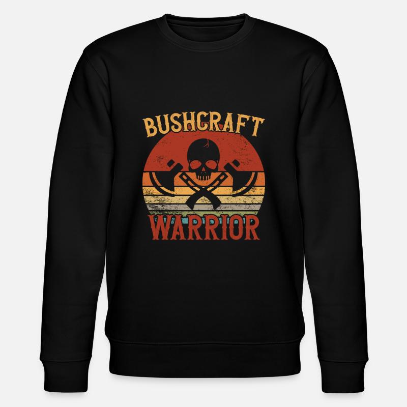 Bushcraft Warrior / Bushcraft - Stanley/Stella Unisex Bio-Sweatshirt CHANGER - Schwarz