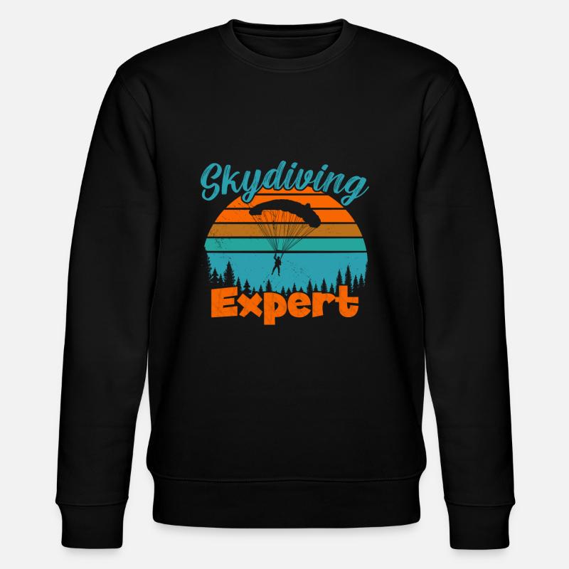 Expert en parachutisme / Fallschirmspringen - Sweat bio CHANGER Stanley/Stella Unisexe - noir