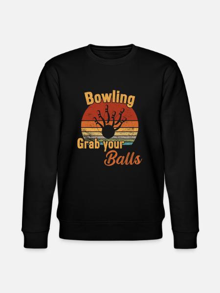 Grab Your Balls / Bowling - Stanley/Stella CHANGER Unisex Organic Sweatshirt - black