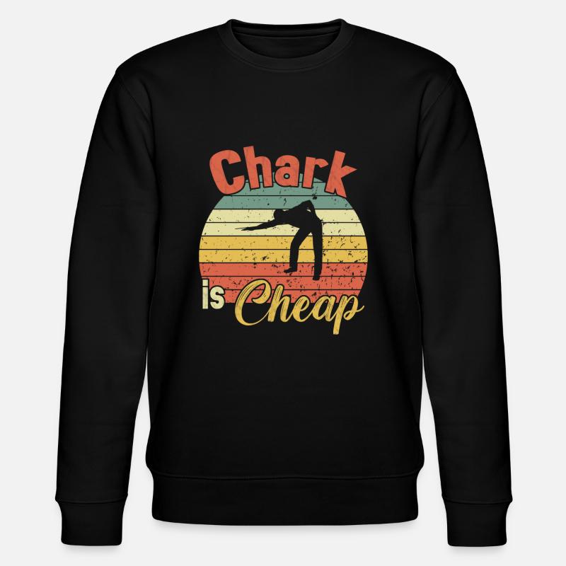 Chark is Cheap / Billiard Snooker - Stanley/Stella Unisex Bio-Sweatshirt CHANGER  - Schwarz