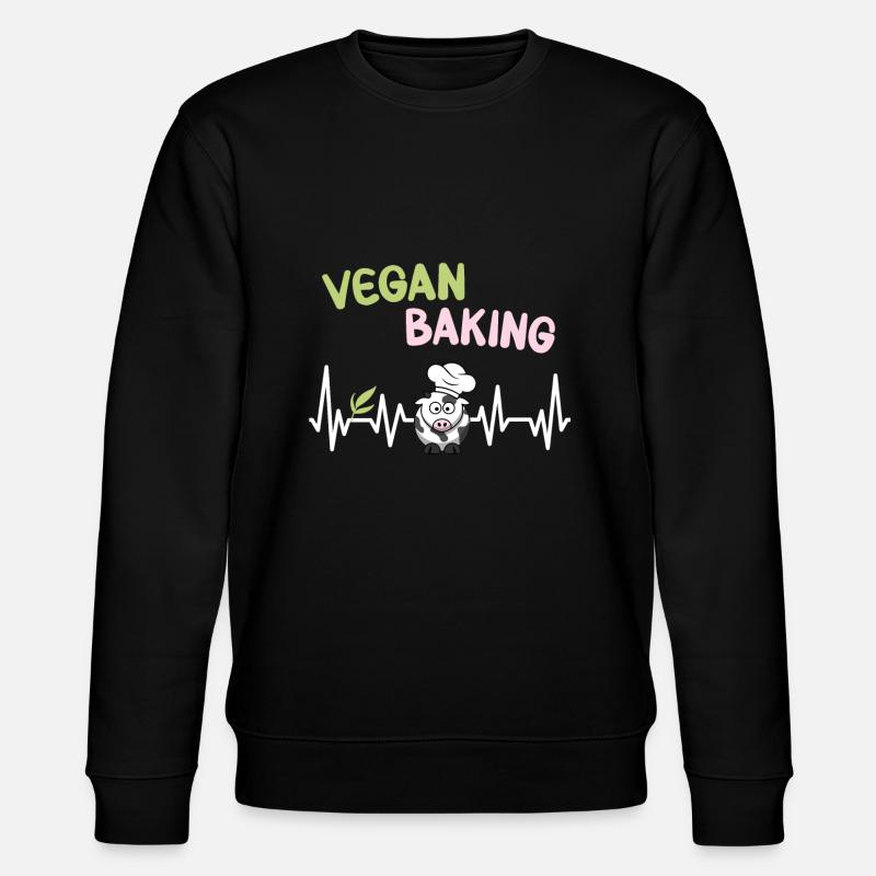 Vegan Baking Pulse - Stanley/Stella CHANGER Unisex Organic Sweatshirt - black
