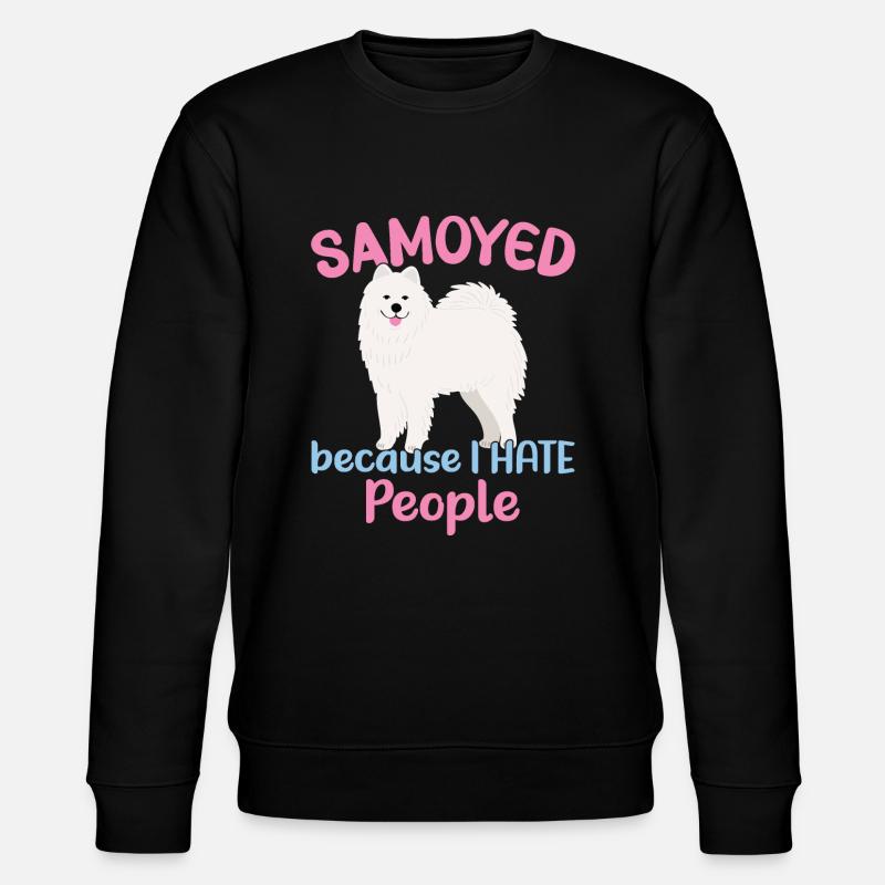 Samojeden - Weil ich Menschen hasse - Stanley/Stella Unisex Bio-Sweatshirt CHANGER  - Schwarz