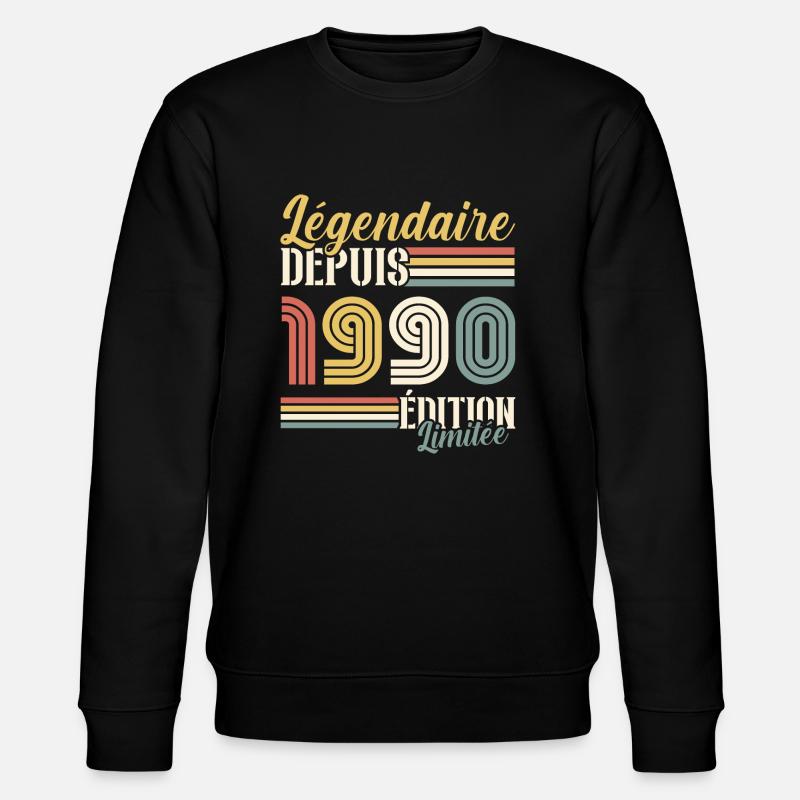 Légendaire Depuis 1990 - Sweat bio CHANGER Stanley/Stella Unisexe - noir