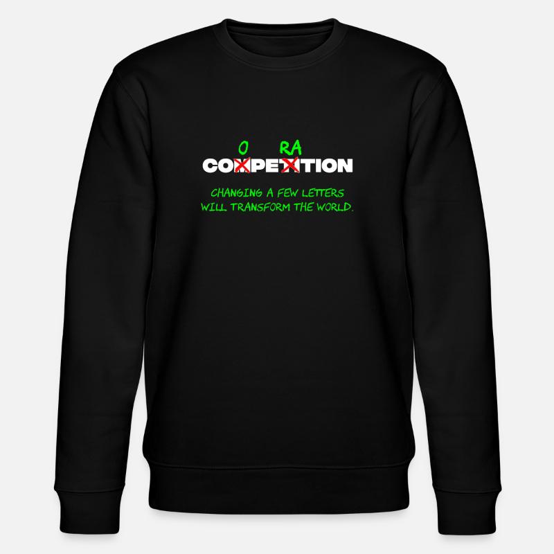 Competition vs. Cooperation - Stanley/Stella Unisex Bio-Sweatshirt CHANGER  - Schwarz