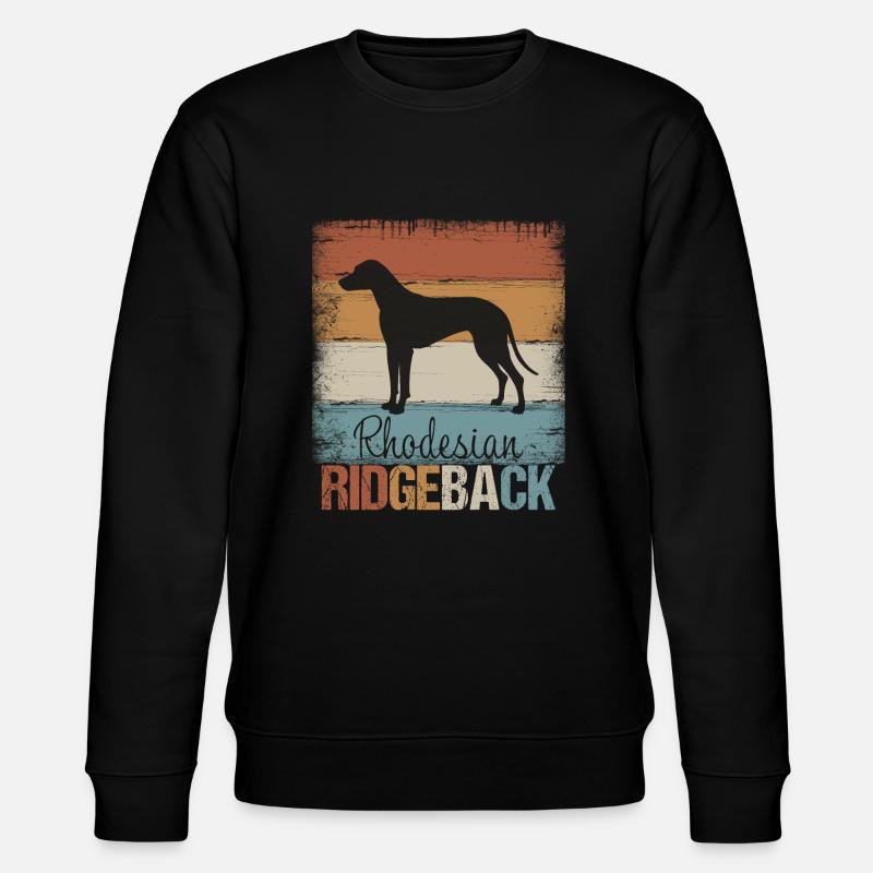 Rhodesian Ridgeback dog gift - Stanley/Stella CHANGER Unisex Organic Sweatshirt - black