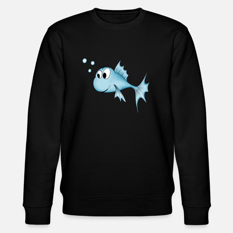 Fisch - Stanley/Stella Unisex Bio-Sweatshirt CHANGER  - Schwarz